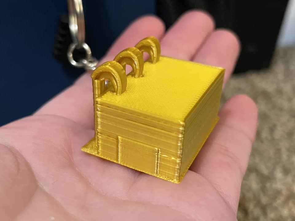 Gold Plates Key Chain