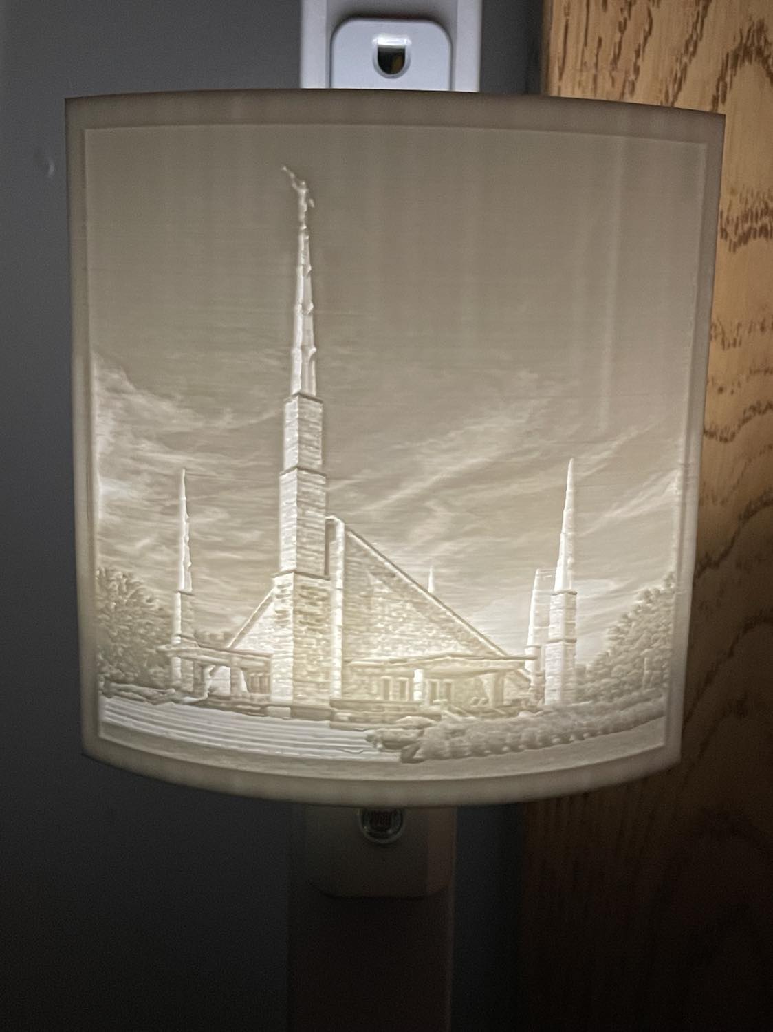 Dallas Temple Night Light