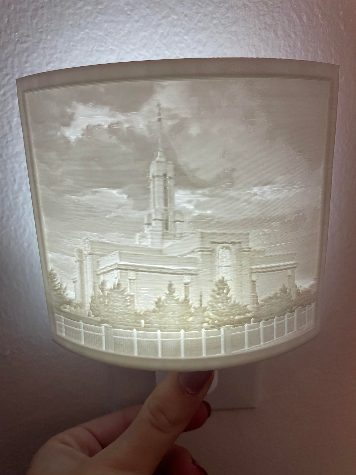 Mount Timpanogos Temple Night Light