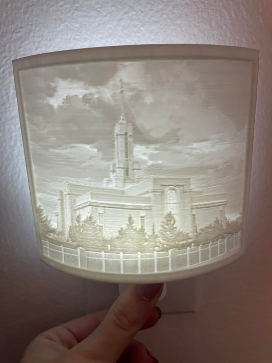 Mount Timpanogos Temple Night Light