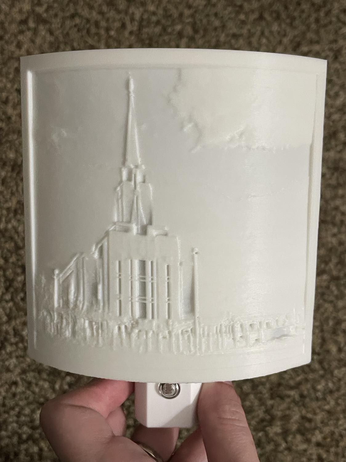 Oquirrh Mountain Temple Night Light