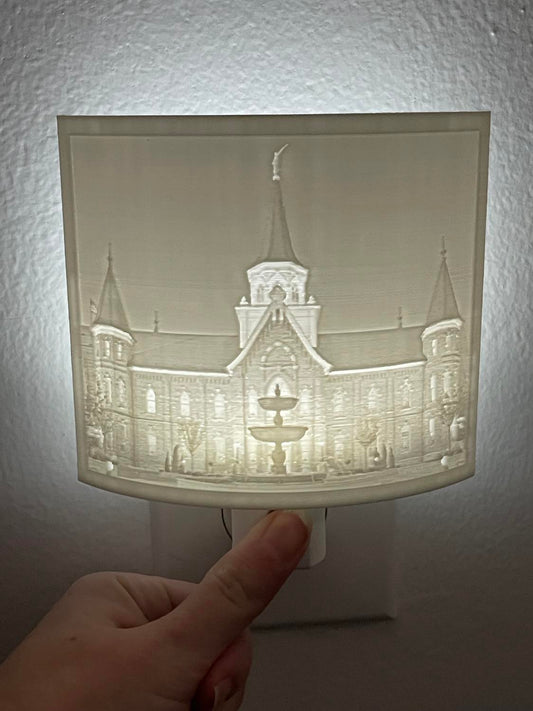 Provo City Temple Night Light