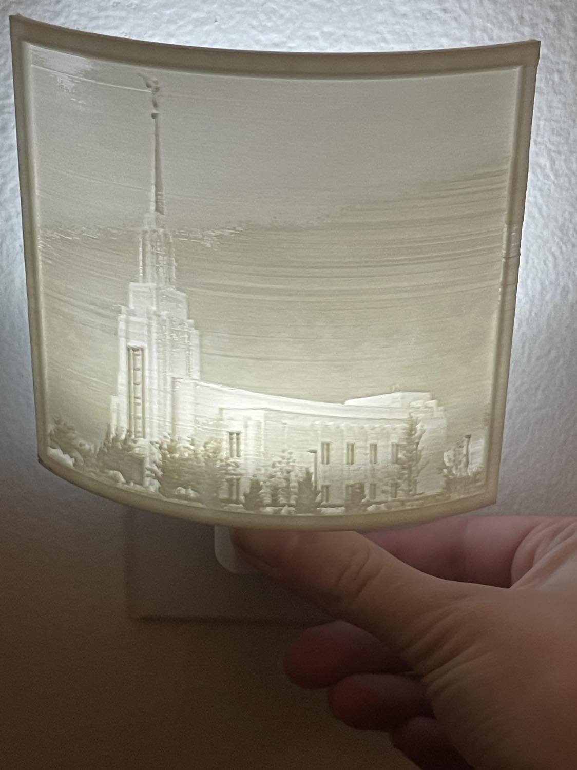 Twin Falls Temple Night Light