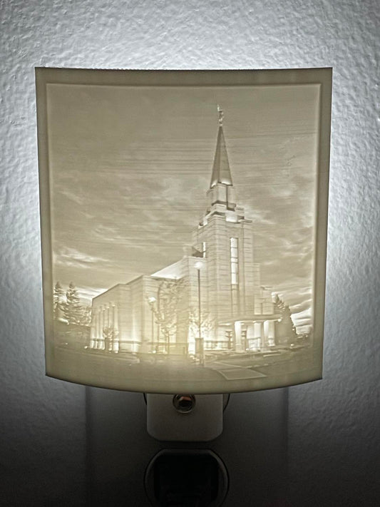 Vancouver Canada Temple Night Light